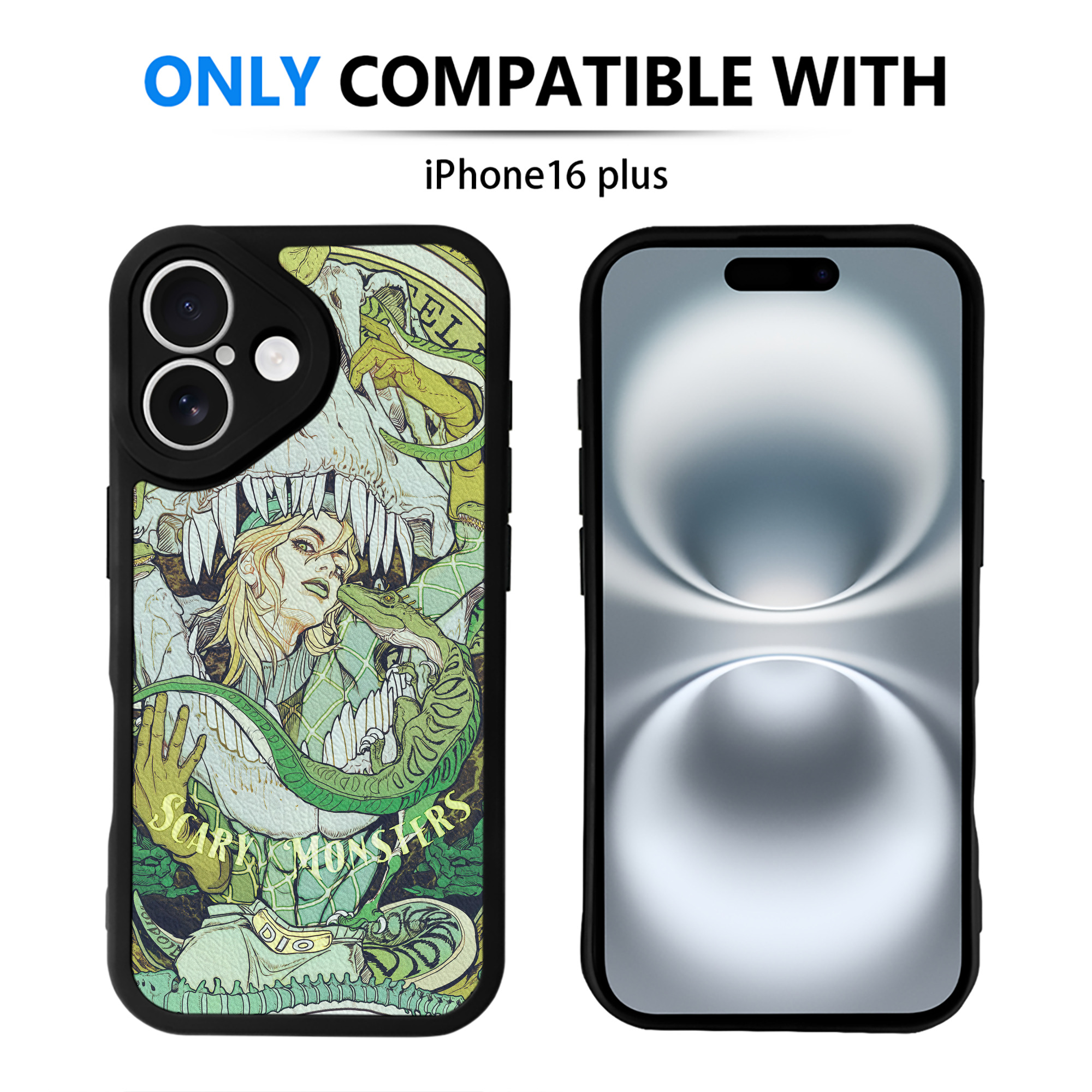 （画像用） ジョジョの奇妙な冒険 JoJo's Bizarre Adventure 【iPhone 16シリーズ対応】シリコンスマホケース（レザー調） 材質：シリコン